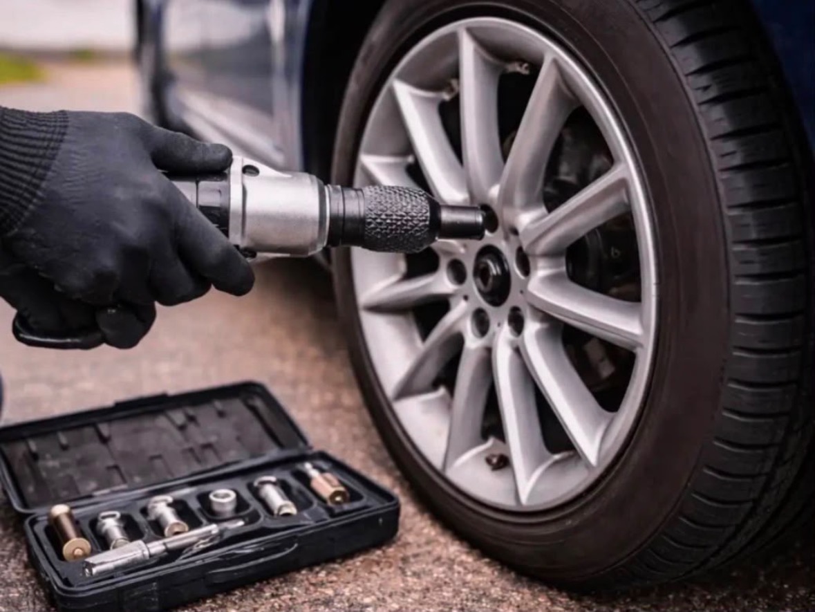 London Mobile Tyres van on site — we come to you