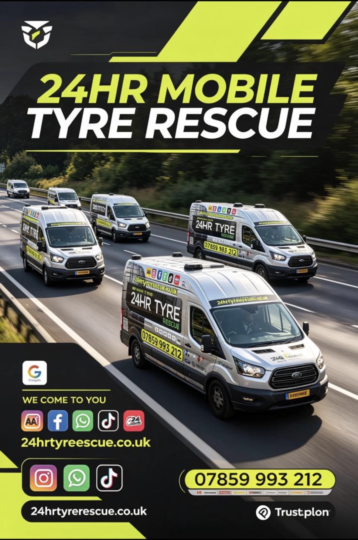 Professional tyre fitting service