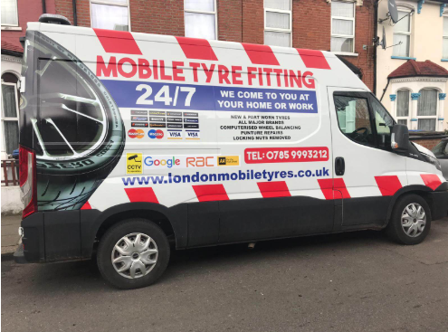 London Mobile Tyres van — fully equipped mobile unit